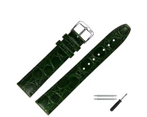 MARBURGER Uhrenarmband 8mm Leder Kroko (Caiman) Prägung