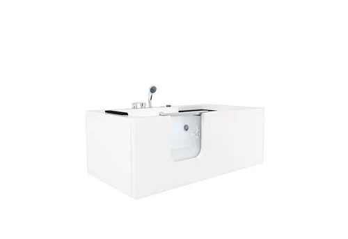 AcquaVapore Whirlpool-Badewanne Seniorenwanne mit Tür S15WP-L-ALL 160x85cm - Genießen Sie entspannende Bäder in der AcquaVapore Seniorenwanne mit Tür. Sicherer Einstieg, integrierter Duschsitz und hochwertige Materialien bieten Komfort und Sicherheit in der eigenen Badewanne.