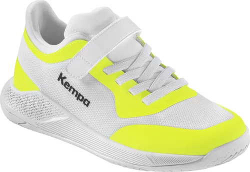 Kempa Kourtfly Kids Electrify Handballschuh 32 EU - Herren-Sportschuhe, ideal für junge Handballspieler mit optimaler Dämpfung und Grip für höchsten Komfort auf dem Spielfeld.