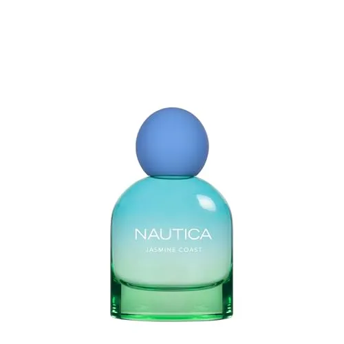 Nautica For Her Jasmine Coast Eau De Parfum, Mood-Boosting, Beruhigend & Entspannend, blumiger Duft, vegane Formel, langanhaltender Duft, 50 ml
