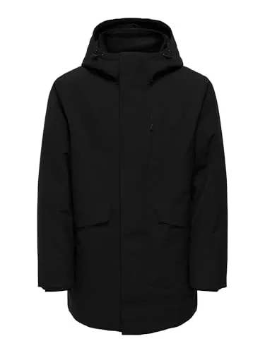 Only & Sons Parka ENRICO lange Jacke - Funktionsjacke mit durchdachtem Design, optimalem Schutz bei Wind und Wetter, verstellbarer Kapuze und praktischem Stauraum - ideal für die Übergangszeit.