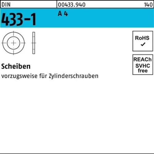 Produktbild 100er PACK(Stk) 000433940000130000 Scheibe DIN 433-1 13 x20 x2 A 4