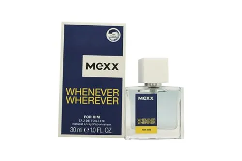 Mexx Whenever Wherever Man Belebendes Eau de Toilette, für jede Gelegenheit, für unbeschwerte Eleganz, 1 x 30 ml