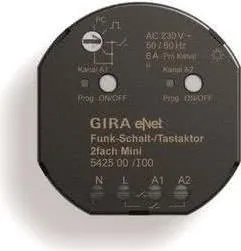 Gira 542500 Funk Schalt Tastaktor Mini 2fach eNet von Gira