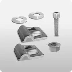 K2 Blitzschutzklemme Multi Alu. 8 mm double Set - Preis inkl. MwSt. gem. § 12 Abs. 3 UStG