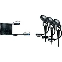 Paulmann 93689 Plug & Shine LED Außenleuchte Sting - Lampen für den Außenbereich, dimmbare LED-Leuchte mit IP67 Schutz für wasserdichte Nutzung und warmweißem Licht (3000 K), ideal für stimmungsvolle Gartenbeleuchtung.