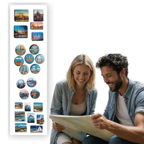 Anwicar Magnettafel Klein & Groß Weiß 70x20 cm | Magnetisches Stahlboard für Magnete, Fotos und Notizen, Beschreibbar, Montageset inklusive