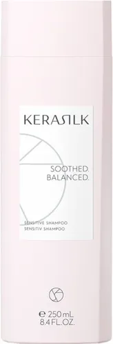 Kerasilk Sensitive Shampoo 250 ml – Sanfte Pflege für empfindliche Kopfhaut - Sanfte Reinigungsformel für empfindliche Kopfhaut mit biomimetischer Seide. Allergikerfreundlich und ohne Duftstoffe. Ideal für eine schonende Haarpflege.