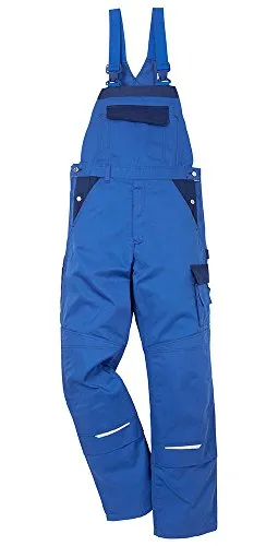 Latzhose Icon 100806-676 Gr. C58 Königsblau/Marine - Hochwertige Latzhose für Handwerk und Bau, mit elastischen Trägern, verstellbarer Bundweite und integrierten Knietaschen für optimalen Komfort und Schutz.