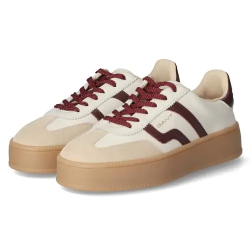 Gant Cuzmani Sneaker Weiß - Stylische Damen Sneaker von Gant in elegantem Offwhite, ideal für trendige Outfits und Komfort den ganzen Tag.