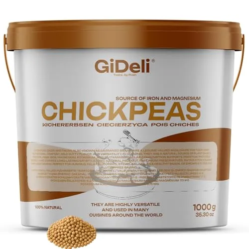 GiDeli Kichererbsen Getrocknet 1 kg im Eimer
