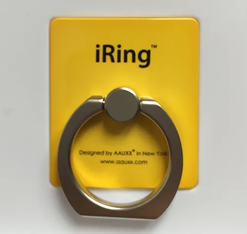 iRing Premium GELB Handy Smartphone Tablet Halterung Ständer Autohalterung Griff