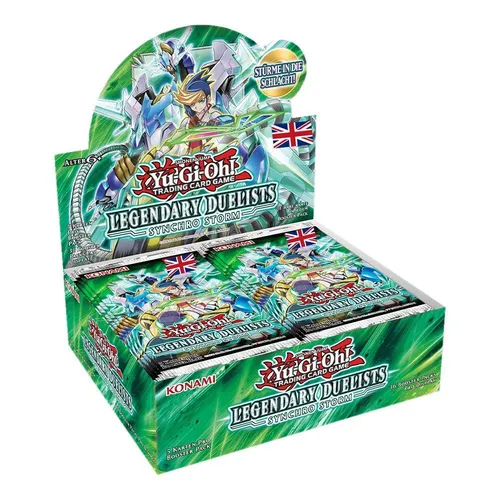 YGO - Legendary Duelist: Synchro Storm Display - TCG OVP Displays, exklusives 1. Auflage Display mit spannenden Karten für Yu-Gi-Oh!-Fans und Sammler.