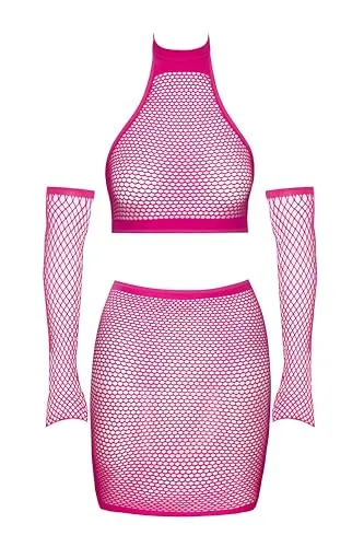 Fantasy By Cottelli Damen Top Set, Pink, S-L in pink von Cottelli Collection