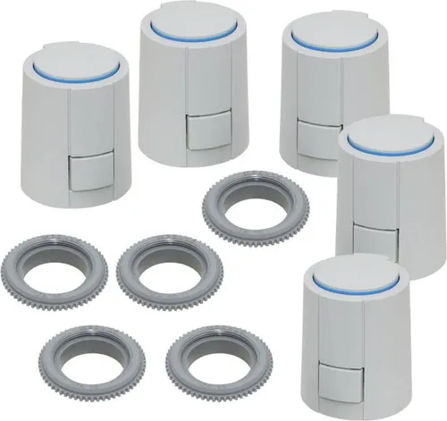 Stellantrieb Fußbodenheizung 24 V AC NC Alpha 5 Ventilanpassung VA10 - 5 Stück