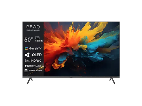 PEAQ PTV 50GQU-5026C TV (Flat, 50 Zoll / 126,0 cm, QLED 4K, SMART TV)