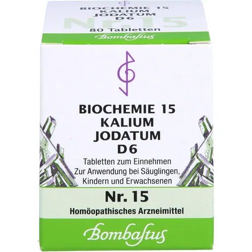 BIOCHEMIE 15 Kalium jodatum D 6 Tabletten 80 St PZN 04324768