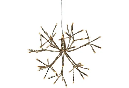 EGLO Dekoobjekt Firework, LED Weihnachtsdeko Feuerwerk Außen Gold Hängend Beleuchtet Ø30cm IP44