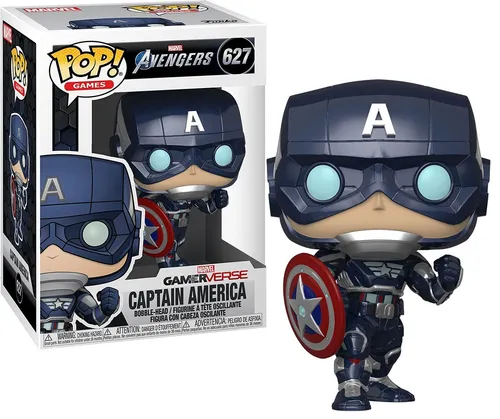 Funko Pop! Marvel: Marvel Avengers Game-Capt Captain America - (Stark Tech Suit)