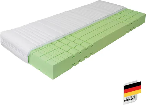Kaltschaummatratze KOMFORT-SAN - Testsieger von RAVENSBERGER - Matratze mit 7 Liegezonen, ideal für Bauch-, Rücken- und Seitenschläfer. Allergikerfreundlich, sehr gute Ventilation und getestete Qualität mit Note GUT (2,2) von Stiftung Warentest.