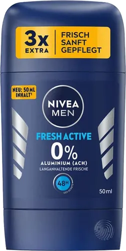 Nivea Men Deodorant Deo Stick Fresh Activ ohne Aluminium 50ml