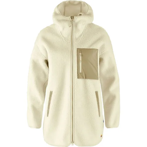 Fjällräven Damen Vardag Pile Fleecejacke M in Weiß - Gemütliche Fleecejacke aus Recyclingmaterial, ideal für den Alltag und Outdoor-Aktivitäten, bietet angenehme Wärme und Tragekomfort.