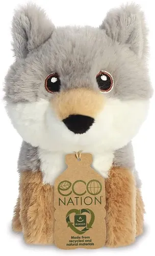 Eco Nation Mini Wolf Auro World Stofftier Plüschtier 35077