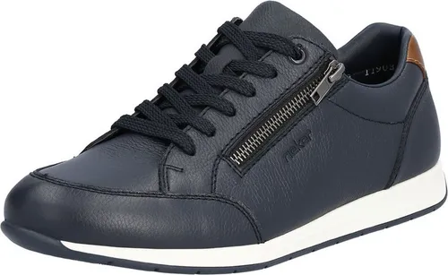 Rieker Herren Low-Top Sneaker 11903 - Herren-Sneaker aus hochwertigem Glattleder, ideal für ein angenehmes Fußklima dank hoher Atmungsaktivität und bequemem Reißverschluss.