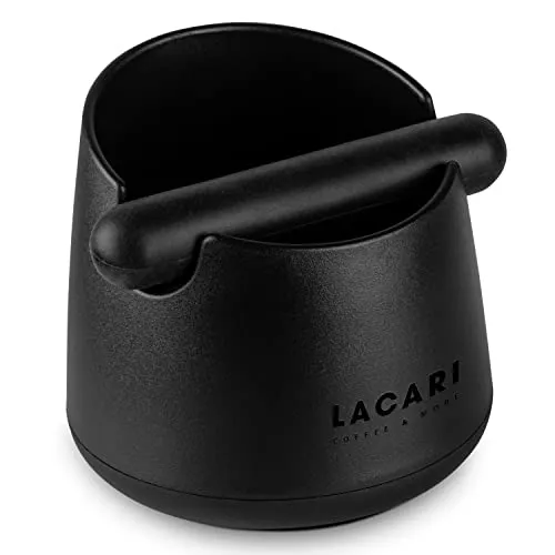 Abklopfbehälter für Siebträger | Knock Box | Lacari ORIGINAL Abklopfbehälter | Abschlagbehälter für Siebträger aus recycelbarem Kunststoff | Kaffeesatz Abschlagbehälter | Kaffee Geschenk