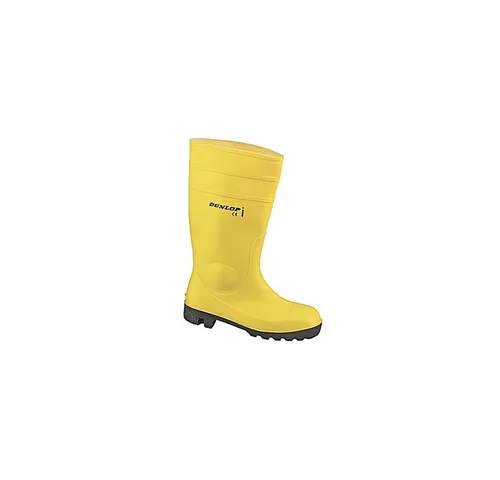 Dunlop Protomaster Gummistiefel Gelb Größe 45 - Hochwertige Gummistiefel für optimale Sicherheit im Outdoor-Einsatz. Ideal für Angler und Jäger, bieten sie zuverlässigen Schutz auch unter extremen Bedingungen.
