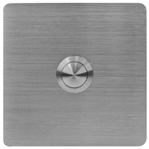 Heidemann 70097 Hannover Klingeltaster Edelstahl Messing vernickelt Neu (975)