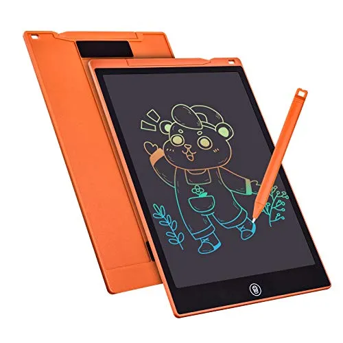 Bunte LCD Schreibtafel 12 Zoll,LCD Writing Tablet Elektronischer Tablette Grafiktablet Digitaler Drawing Pad,Kinderspielzeug FÜR 3-12 Jahre Alte Mädchen