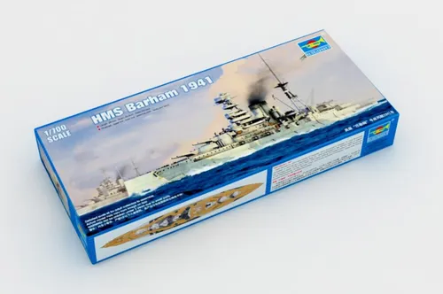 Trumpeter HMS Barham 1/700 Modellschiff 1941 - Wasserfahrzeug-Modellbausätze, detailliertes Plastikmodell für Sammler und Modellbau-Enthusiasten, ideal für historische Nachbildungen.