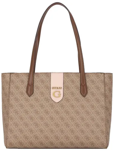 GUESS Rossana Society 4g Logo Damen Shopper Tasche in Latté