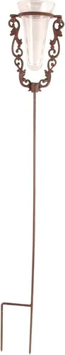 Regenmesser aus Gusseisen mit Glaseinsatz - 18x17,5x134,5 cm - Regenmesser aus Gusseisen, robust und wetterfest, ideal zur genauen Niederschlagsmessung im Garten oder auf der Terrasse.