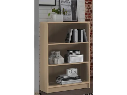 Bega Consult Regal 72 x 111 x 34 cm - Regal mit 2 Einlegeböden, ideal für platzsparende Aufbewahrung und stylische Raumgestaltung in Buche-Optik.