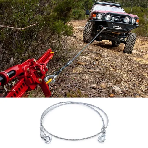 Meter Stahldrahtseil verzinkt mit 2 Lasthaken Ø12mm 1400kg 3