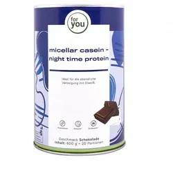 for you micellar casein - night time protein - Schokolade 600g