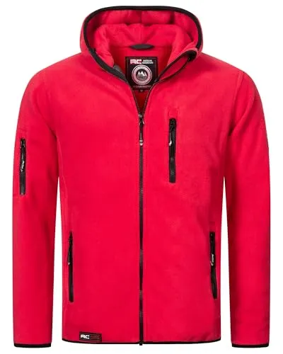 Rock Creek Herren Fleecejacke H-390 – Outdoor Pullover mit Kapuze - Weiche, atmungsaktive Fleecejacke mit Kapuze für angenehme Wärme. Ideal für Outdoor-Aktivitäten, ausgestattet mit mehreren Taschen für Wertsachen. Praktischer durchgehender Reißverschluss und in verschiedenen Farben erhältlich.