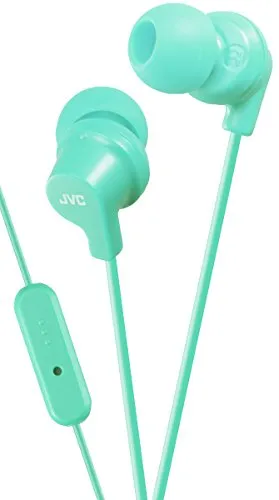 JVC HA-FR15-Z-E - In-Ear-Kopfhörer mit Mikrofon, kraftvoller Klang und hervorragende Geräuschunterdrückung in Türkis (mint)