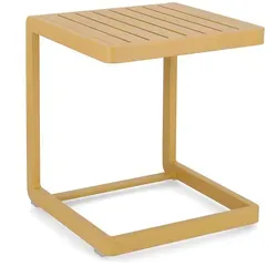 Beistelltisch Konnor aus Aluminium, Senf in gelb von Bizzotto