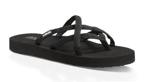 Teva Damen Olowahu Sport- & Outdoor Sandalen, Schwarz Mix B On Black 536, 40 EU - Wanderschuhe mit komfortabler Mush-Decksohle und Fußgewölbeunterstützung, ideal für unbeschwerte Tage am Wasser oder beim Wandern.