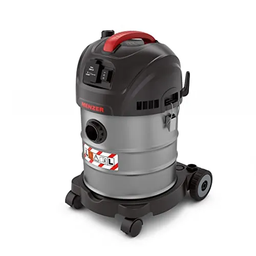 MENZER VCL 320 Sicherheitssauger - Nass- und Trockensauger - Nass- & Trockensauger mit 20 Liter Volumen, antistatisch und ideal für Baustellen und Werkstätten, inklusive Push & Clean Filterabreinigung für konstante Saugleistung.