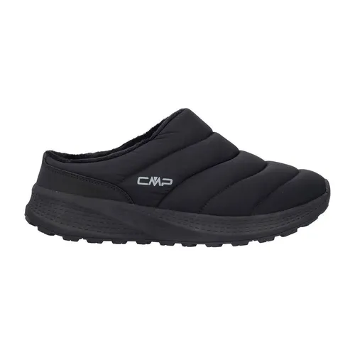 CMP Hertys Slipper nero (U901) 45 - Bequeme Herren Hausschuhe - Herren Hausschuhe mit warmer Synthetikpolsterung und leichter EVA-Sohle, ideal für entspannte Momente und kurze Ausflüge im Freien.