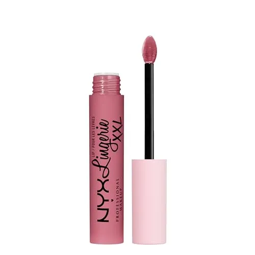 NYX Professional Makeup Lip Lingerie XXL, Flüssiger Lippenstift für langen Halt, Vegane Formel, 12 Maxx Out