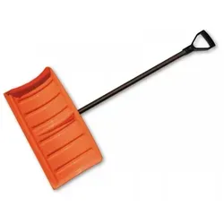 Bradas Schneeschieber mit Metallstiel, schwarz/orange