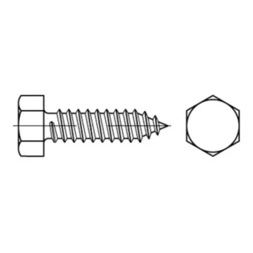 Reyher Blechschrauben DIN 7976 A 2 2,9 x 9,5 -C A 2 (1000 Stück)