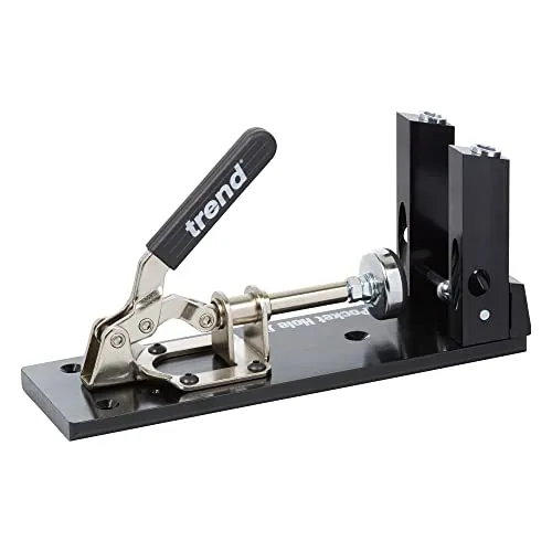 Trend Pocket Hole Jig - Anpassungsfähiges, schnelles und einfaches Verbindungssystem, PH/JIG, Schwarz