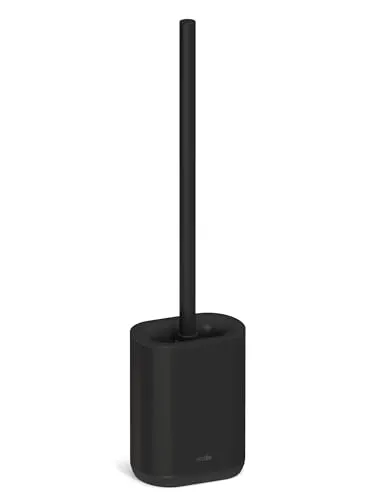 stardis Pure WC Bürste Toilettenbürste matt Silikon Klobürste kompakt antibakteriell Bürstengarnitur schwarz