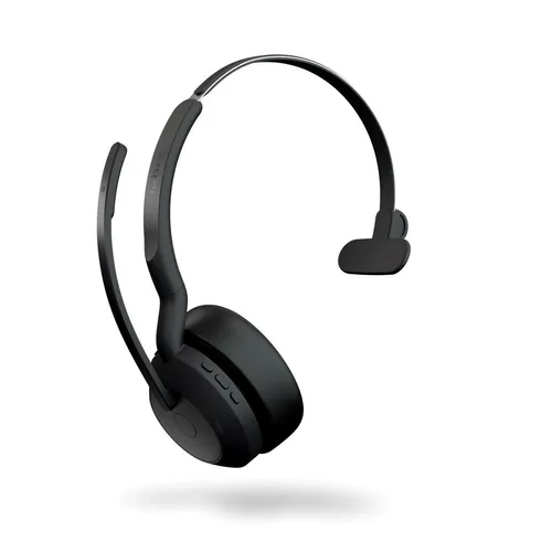 GN Jabra Evolve2 55 UC Mono - Bluetooth On-Ear Headset, kabellos mit aktiver Rauschunterdrückung und Zoom-Zertifizierung für optimale Kommunikation